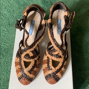 Size 7 Prada heels in excellent condition